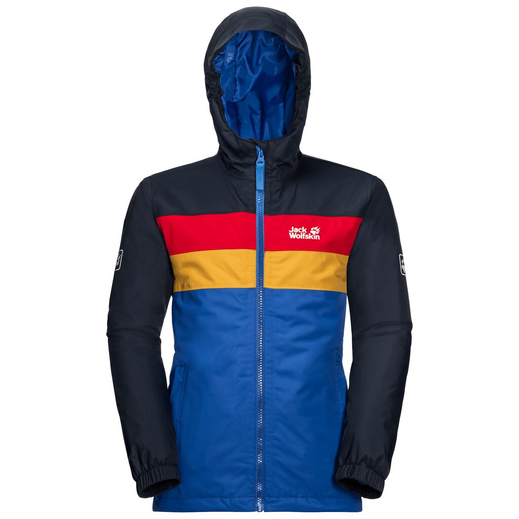 Jack Wolfskin FOUR LAKES Gyerek Vízálló Kabát Kék - YWTHEK-206